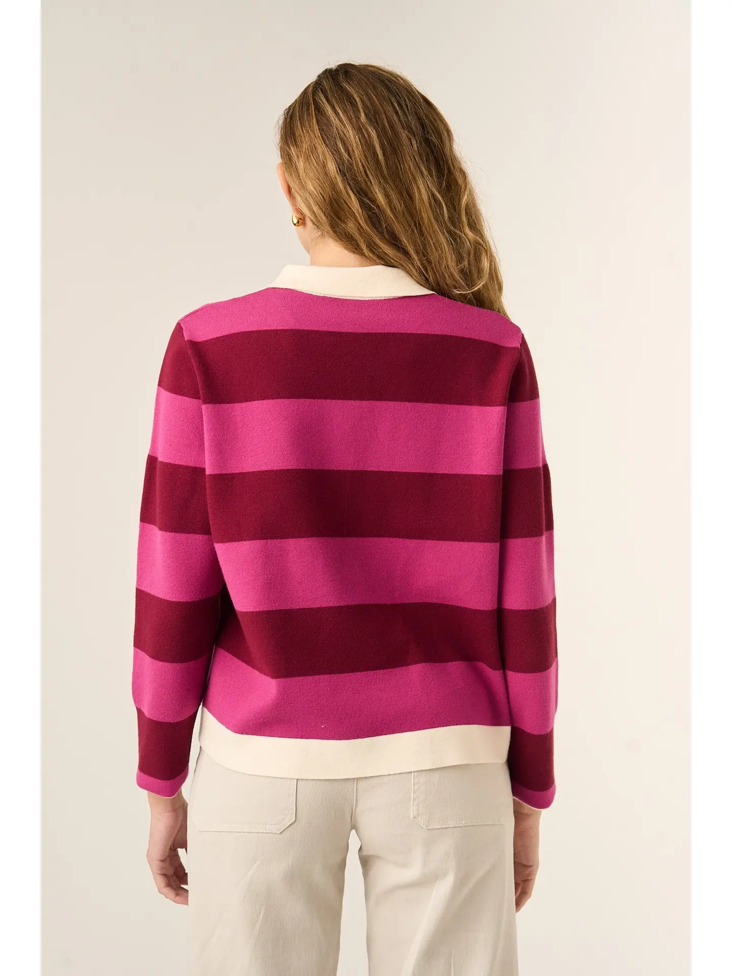 Mindtraveler Strickpullover Poloshirt Blair Rosa