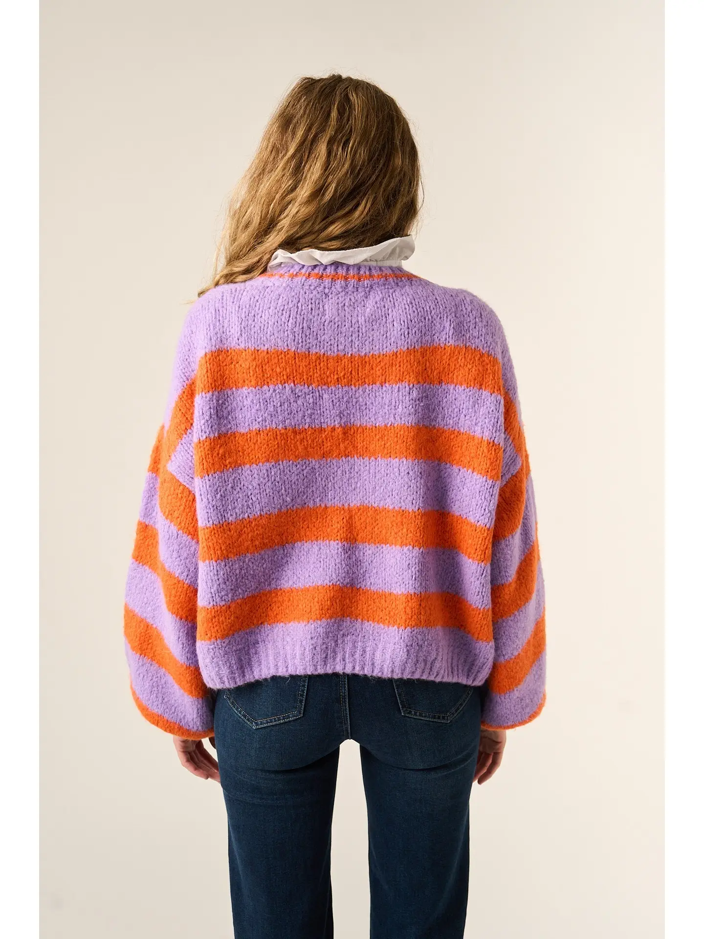 Mindtraveler Strickjacke Aura Lavendel Orange