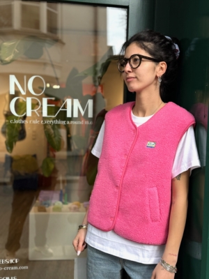 No Cream Teddyweste Vintage Pink