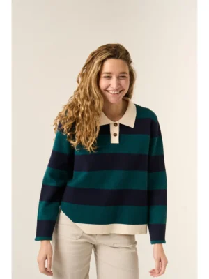 Mindtraveler Strickpullover Poloshirt Blair Marine